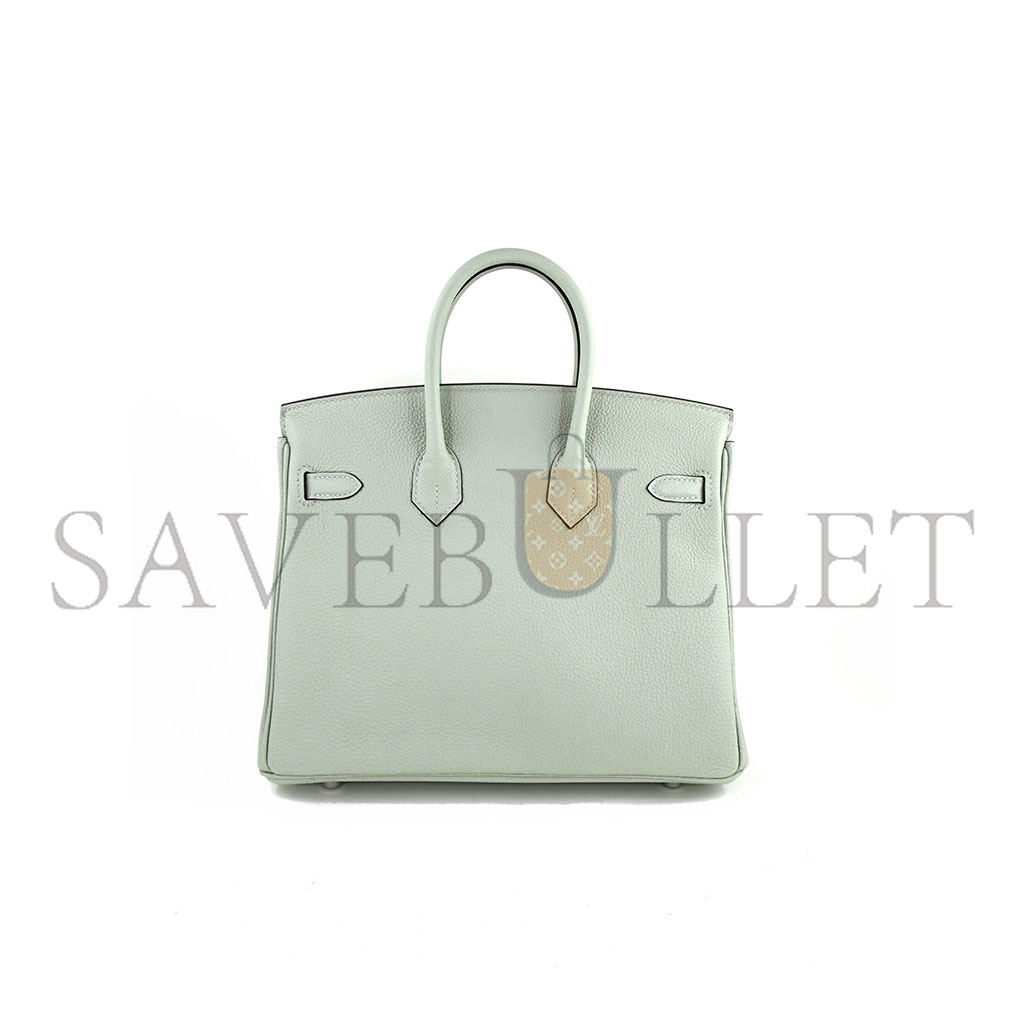 H**mes master birkin 20 togo leather bubble green silver buckle h028367ca12 (20*16*11cm)